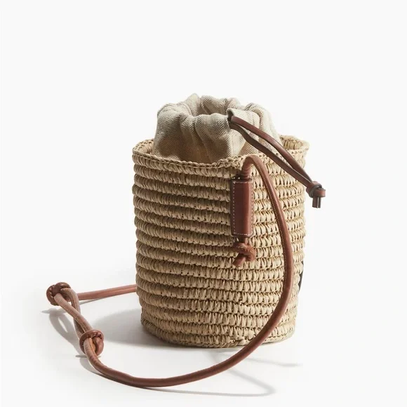 H&M Tan and Brown Woven Crossbody Bag - Picture 2 of 6